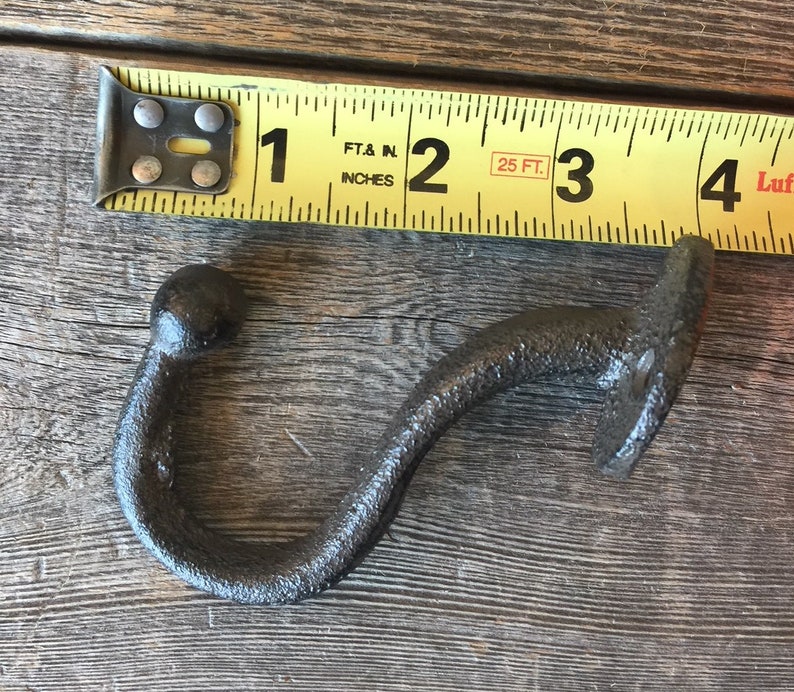 15 Hooks Rustic Cast Iron Entry Way Industrial U-SHAPE Look Towel Bath Coat Hat Bathroom Closet Hall Tree Restoration Tack Dog Leash Cup