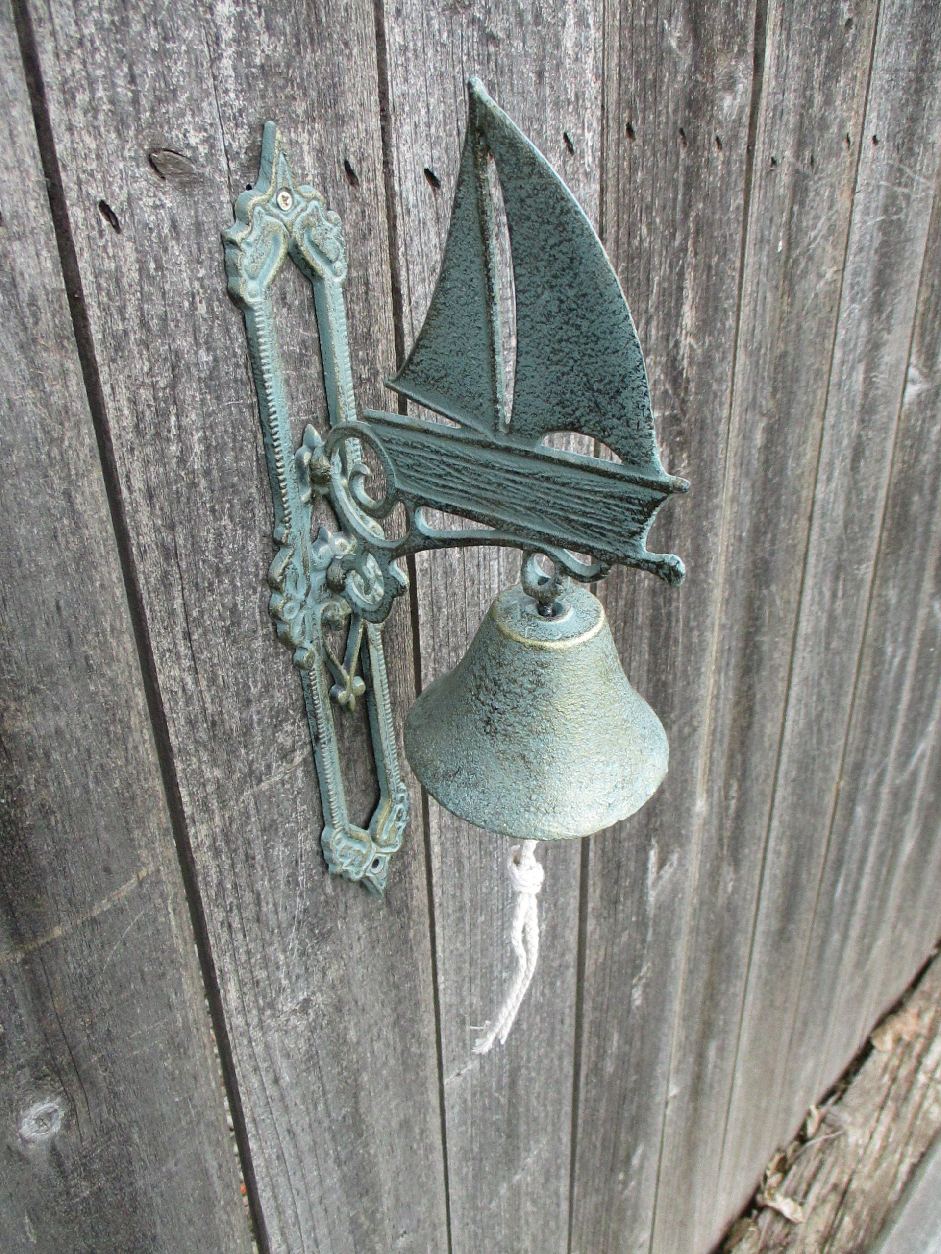 Large Cast Iron Bell Dinner Bell Entryway Bell Garden Etsy