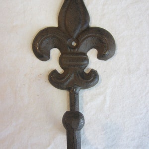 20 Fleur De Lis Coat Hat Wall Hall Tree Hooks Rustic Cast Iron - Etsy