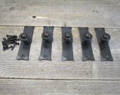 5 Hand Forged Iron Pulls 4 1 8 quot Long Cabinet Handles Bin Door Gate Crafts
