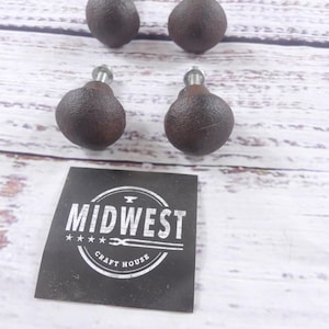 4 Knobs, Drawer Pulls, Handles, Rustic Pulls, Rustic Knobs, Round, Simple Knobs - By Midwest Craft House