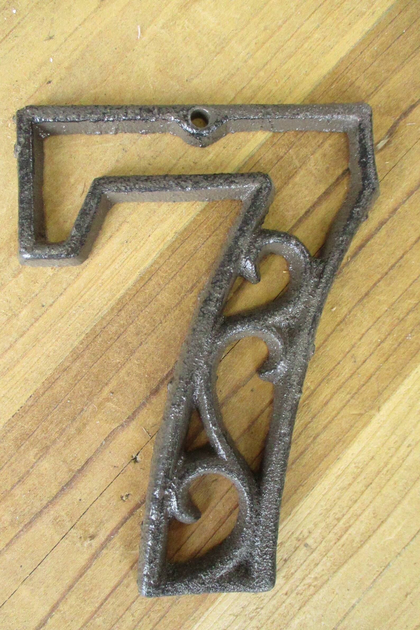 RUSTIC CAST IRON Numbers Single Numbers House Numbers Craft Etsy