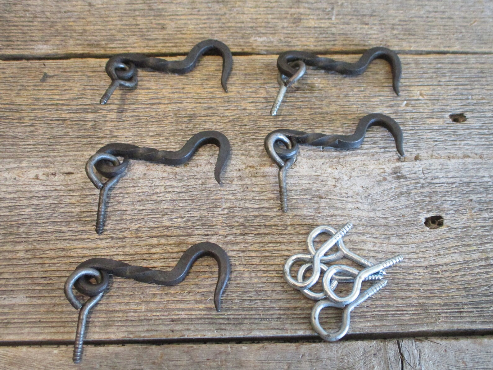 5 HOOK AND EYE Latches for Doors Windows Locks Twisted Hand Etsy