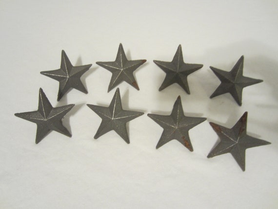 12 Cast Iron Stars Washer Texas Lone Star Ranch 3 7//8/" Large Primitive Raw Craft