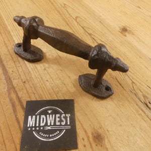 Barn Door Handles, Colonial, Door Handle, Pulls, Handles, Primitive, Antique Style, Cast Iron, Rustic, Farmhouse - By Midwest Craft House