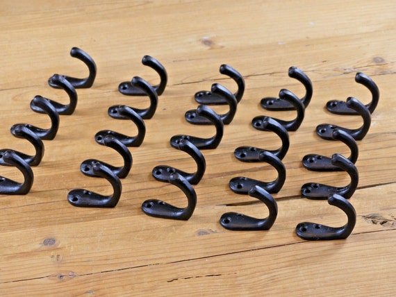 Small black coat hooks hotsell