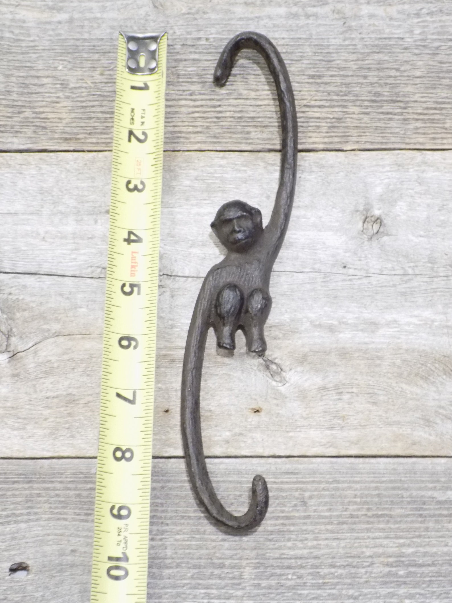 12 Cast Iron Swinging Monkey Hooks Barrel Plant Hanger Popular Etsy