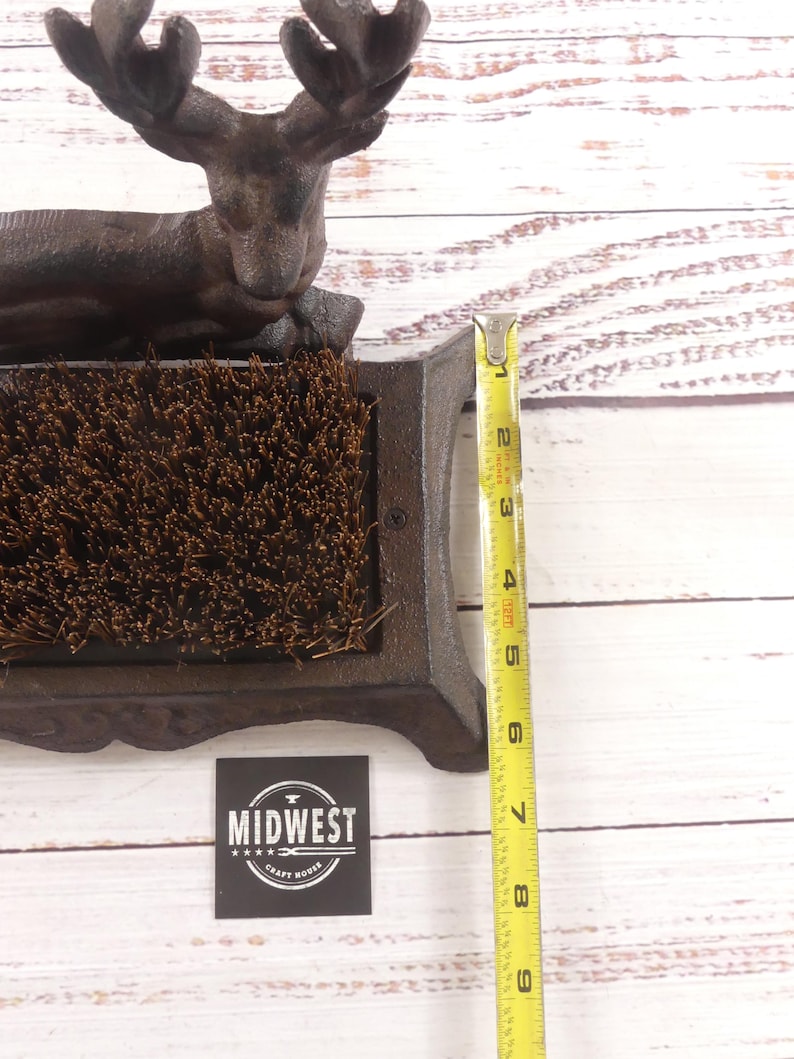 Midwest Craft House Cast Iron Deer Boot Scraper - Thumbnail 4