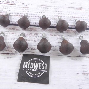 10 Knobs, Drawer Pulls, Handles, Rustic Pulls, Rustic Knobs, Round, Simple Knobs, Small - By Midwest Craft House