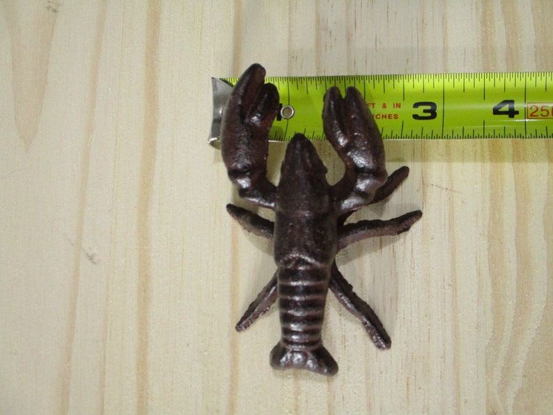 6 CAST IRON CRAWFISH / Lobsters Paperweight Desk Accessory Etsy