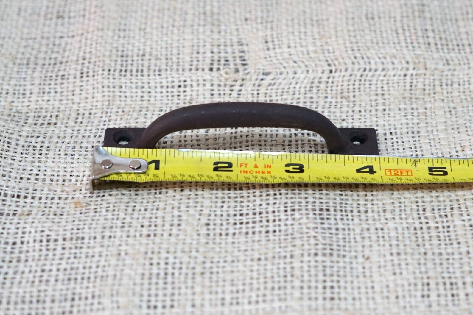 10 Cast Iron Drawer Pulls Window Pulls Dark Rustic Brown Etsy