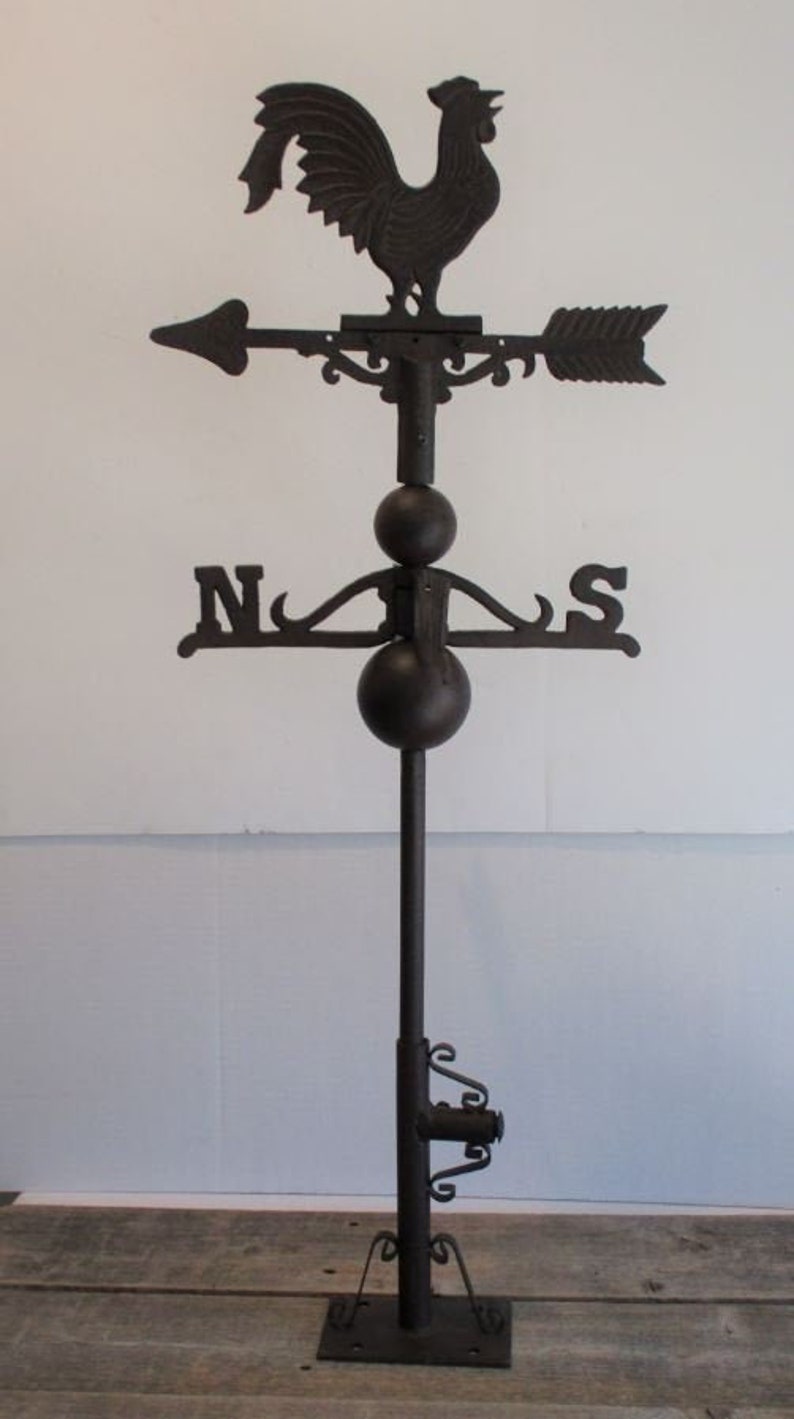 Cast Iron Rooster Weathervane Weather Vane Garden Barn Decor Etsy