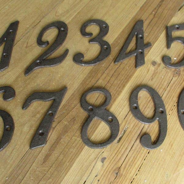 Cursive House Numbers Etsy