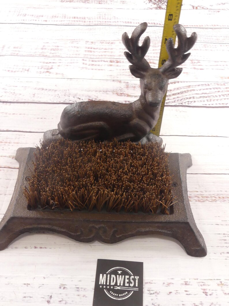 Midwest Craft House Cast Iron Deer Boot Scraper - Thumbnail 5