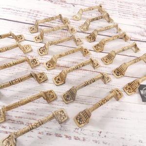 20 DISTRESSED HANDLES, Pulls, Hardware, Door Pull, Door Handle, Country Decor - By Midwest Craft House