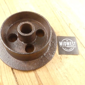 RUSTIC SMALL TRACK Wheel, Mining Ore Cart Wheels, 5 3/4&quot; Diameter, Cart, Rail Track Wheels - By Midwest Craft House