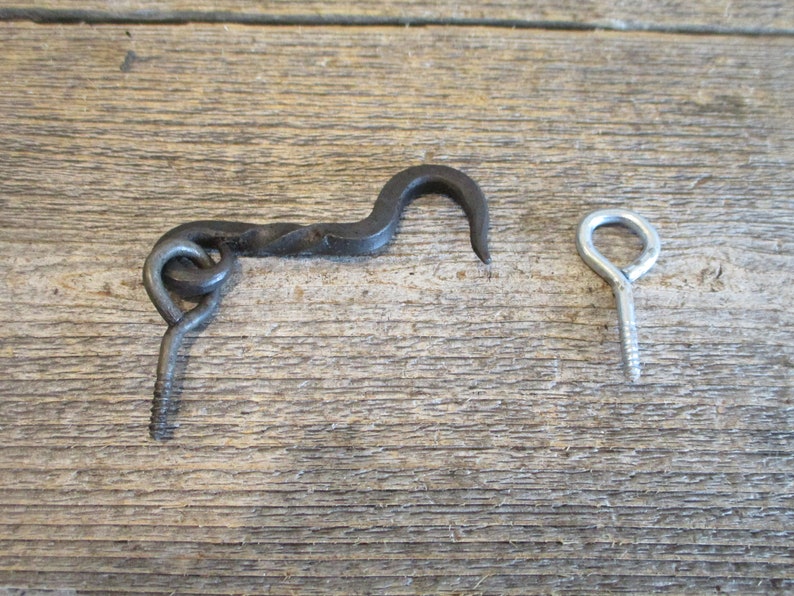 10 HOOK AND EYE Latches For Doors Windows Locks Twisted Hand Etsy