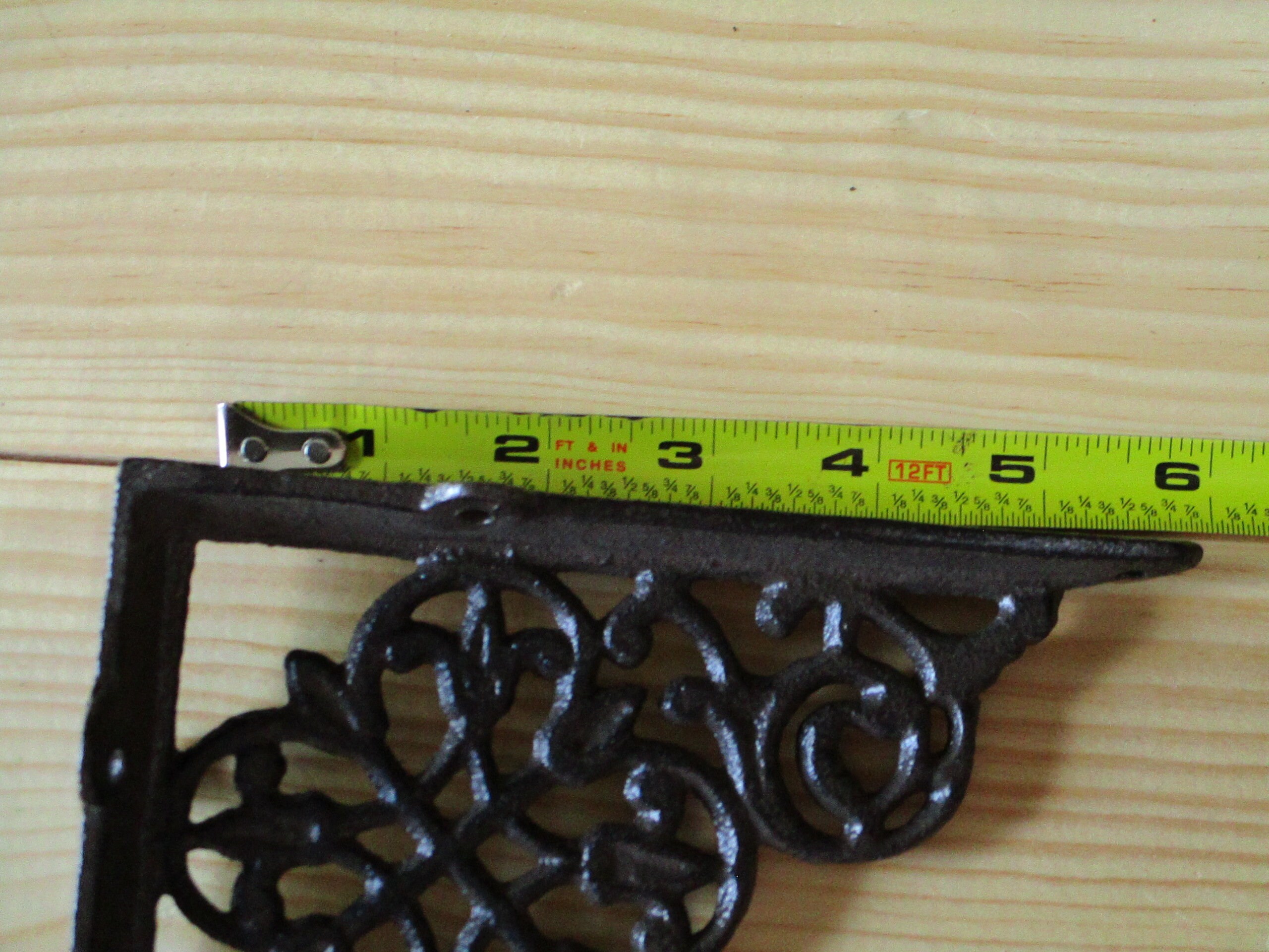 4 Rustic Cast Iron Shelf Brackets Corbels Braces Etsy