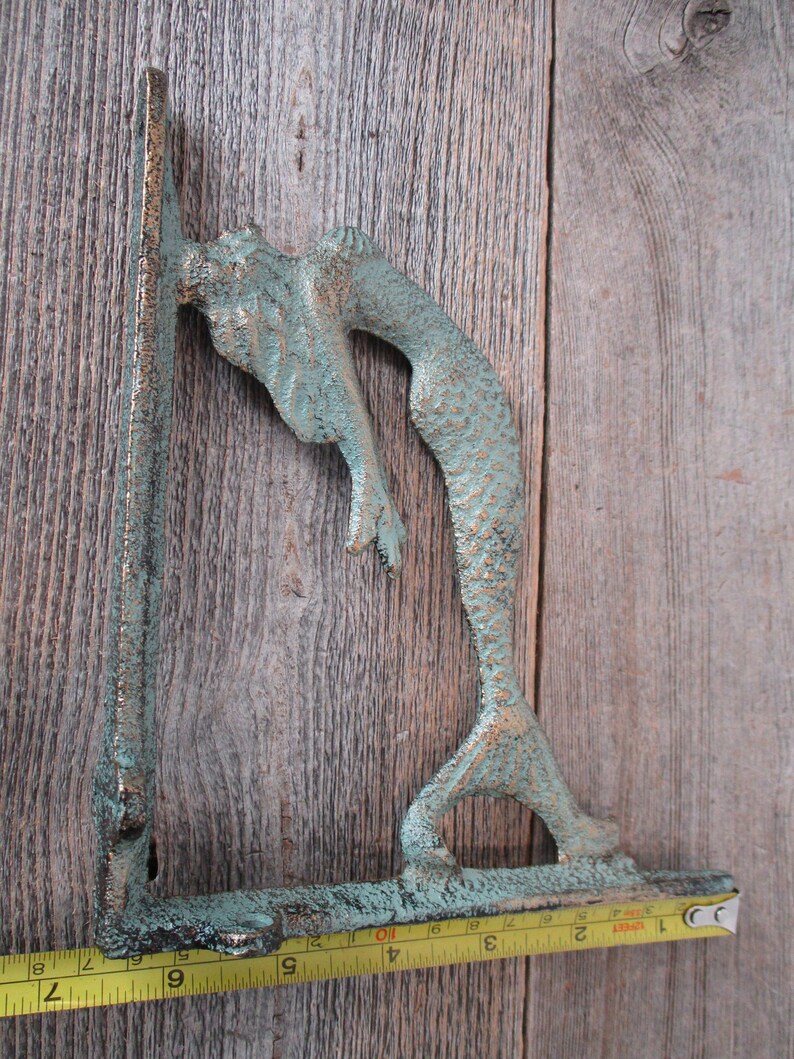 6 Cast Iron Mermaid Brackets Corbels Braces Shelf Bracket Etsy