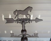 Cast Iron Horse Weathervane Weather Vane Garden Barn Decor