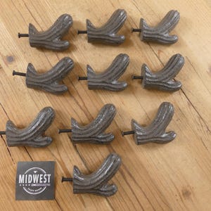 Set Of 10 Knobs, Cactus, Tree Branch, Drawer Pulls, Cabinet Hardware, Southwestern, Desert, Kitchen, Bathroom - By Midwest Craft House