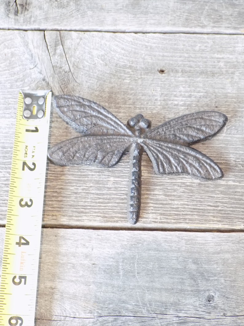 12 Cast Iron DRAGONFLIES DRAGONFLY Decor Kitchen Bathroom Etsy