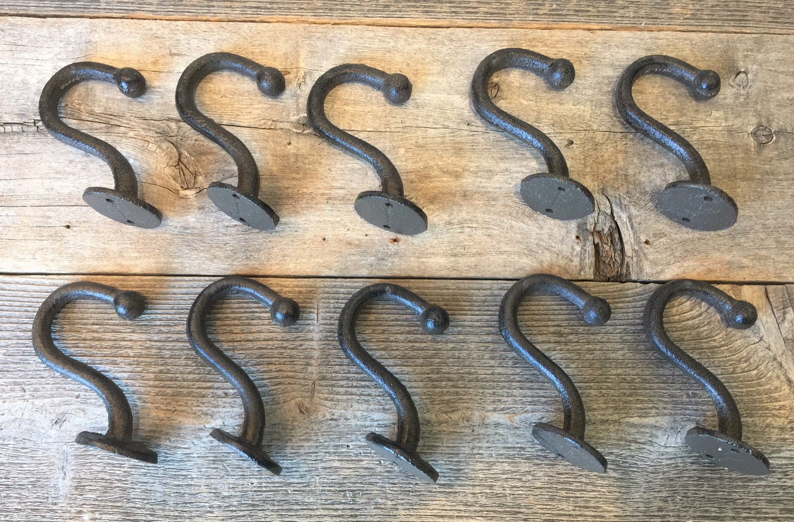 10 Rustic UShape Coat Hooks Entryway Hall Tree Hat Hooks Etsy