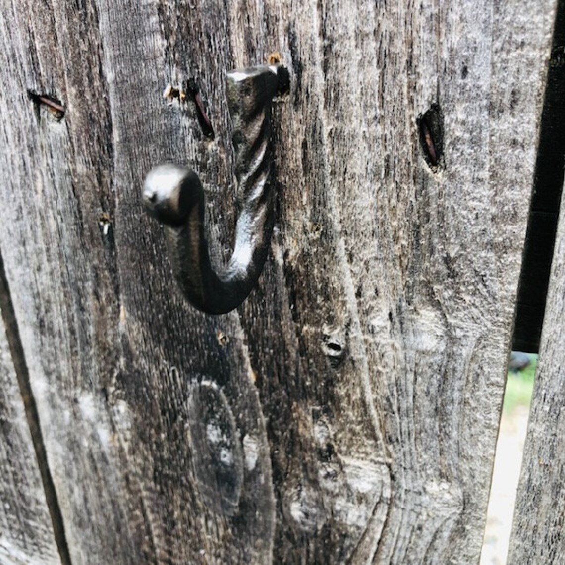 5 HAND HOOKS Nail in Hook Glazed Iron Mug Hook Coat Etsy