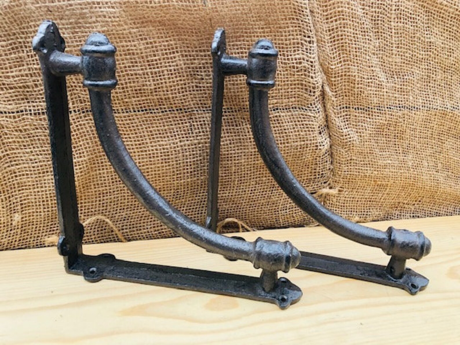 4 LARGE Antique Style Shelf Brackets Cast Iron Corbel Etsy