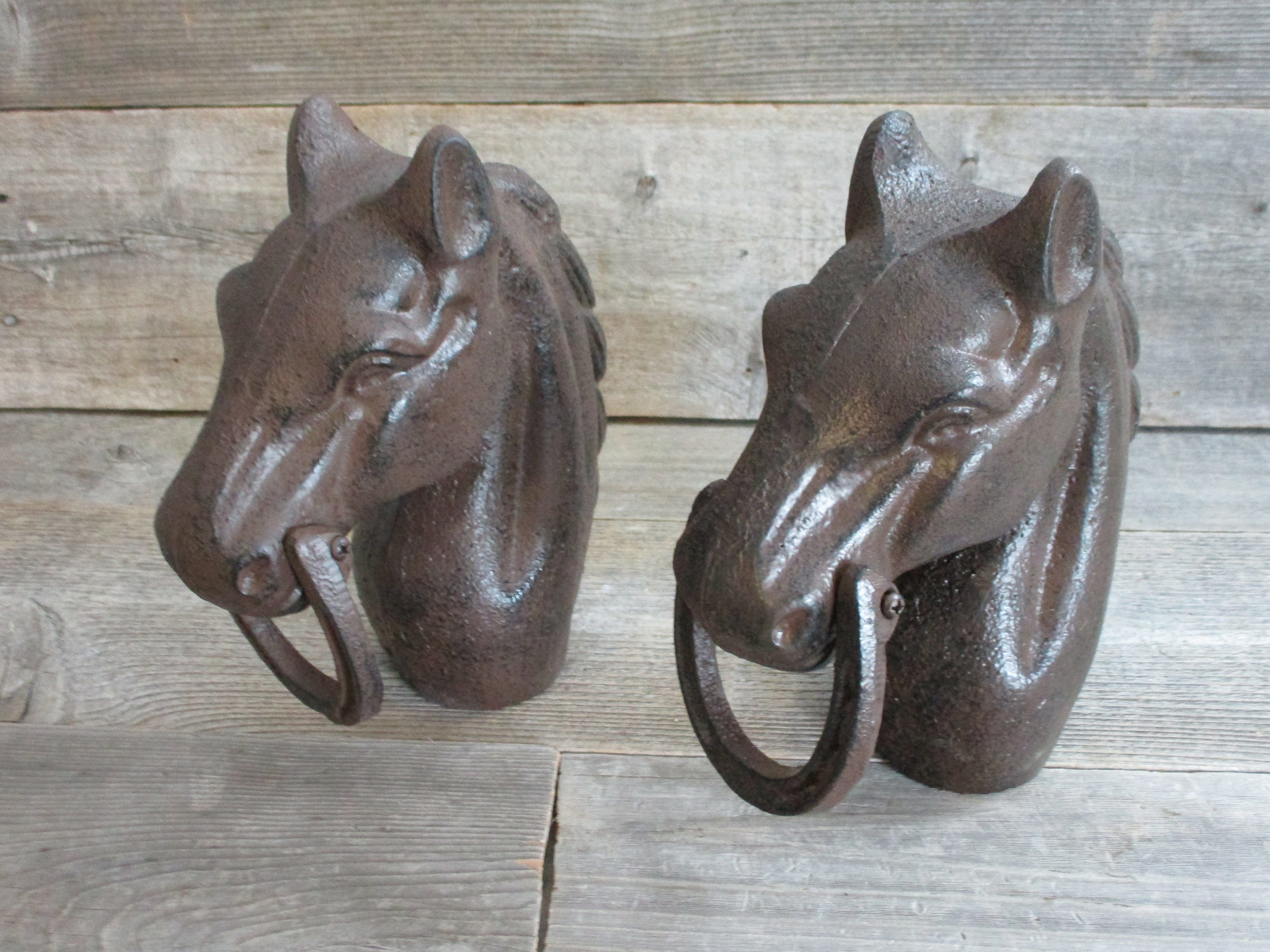 Cast Iron Horse Head Hitching Post Etsy
