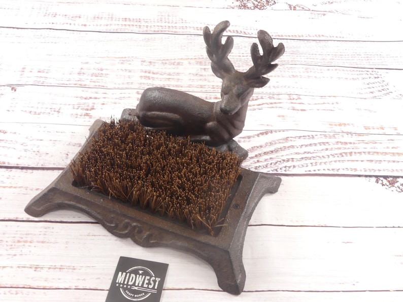 Midwest Craft House Cast Iron Deer Boot Scraper - Thumbnail 3