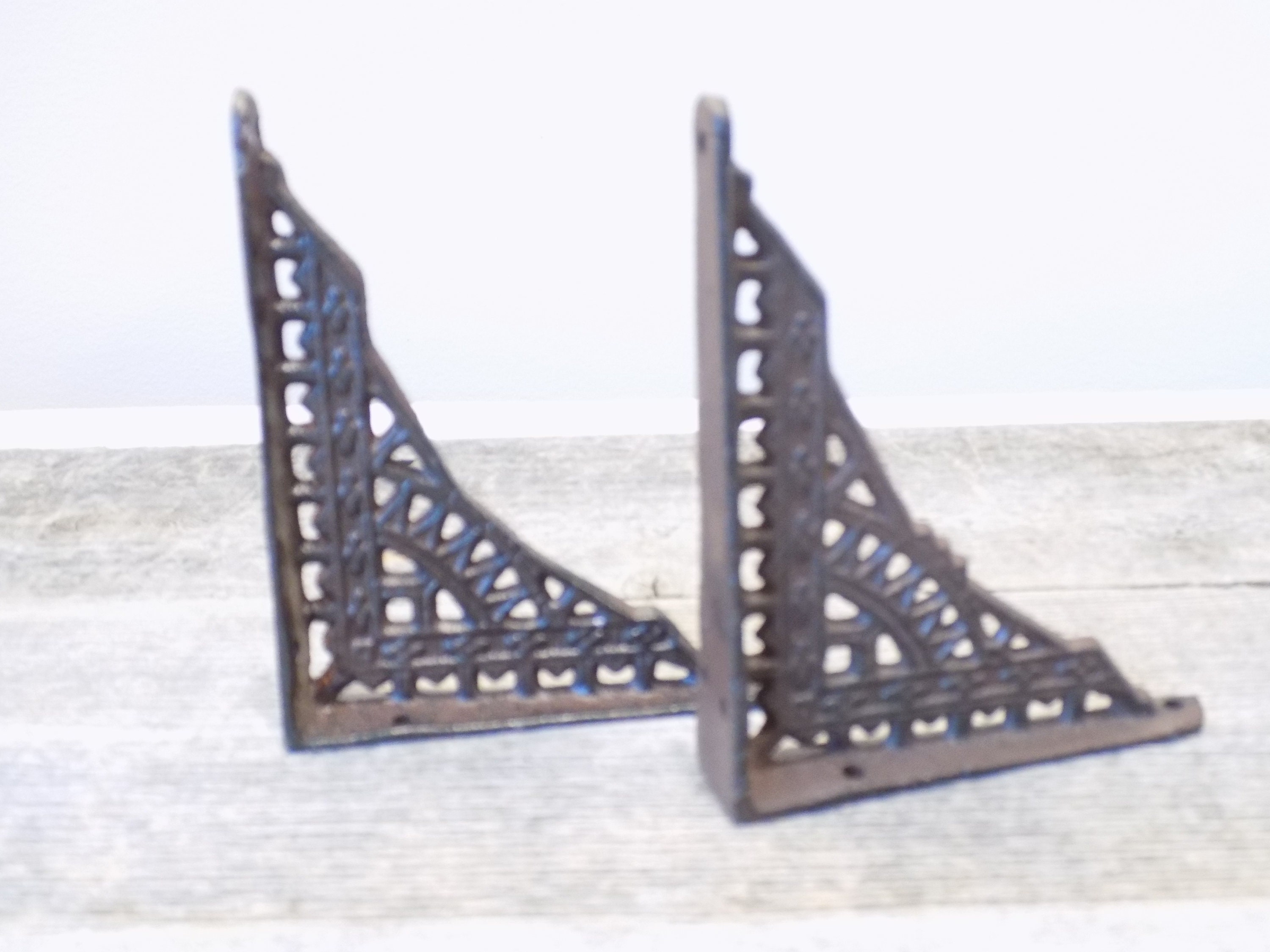 8 Antique Style Shelf Brackets Cast Iron Corbel Braces 5 X - Etsy