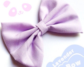 Light Lavender Purple Lilac Violet Cute Pretty Baby Girls Bow Hair Alligator Clip