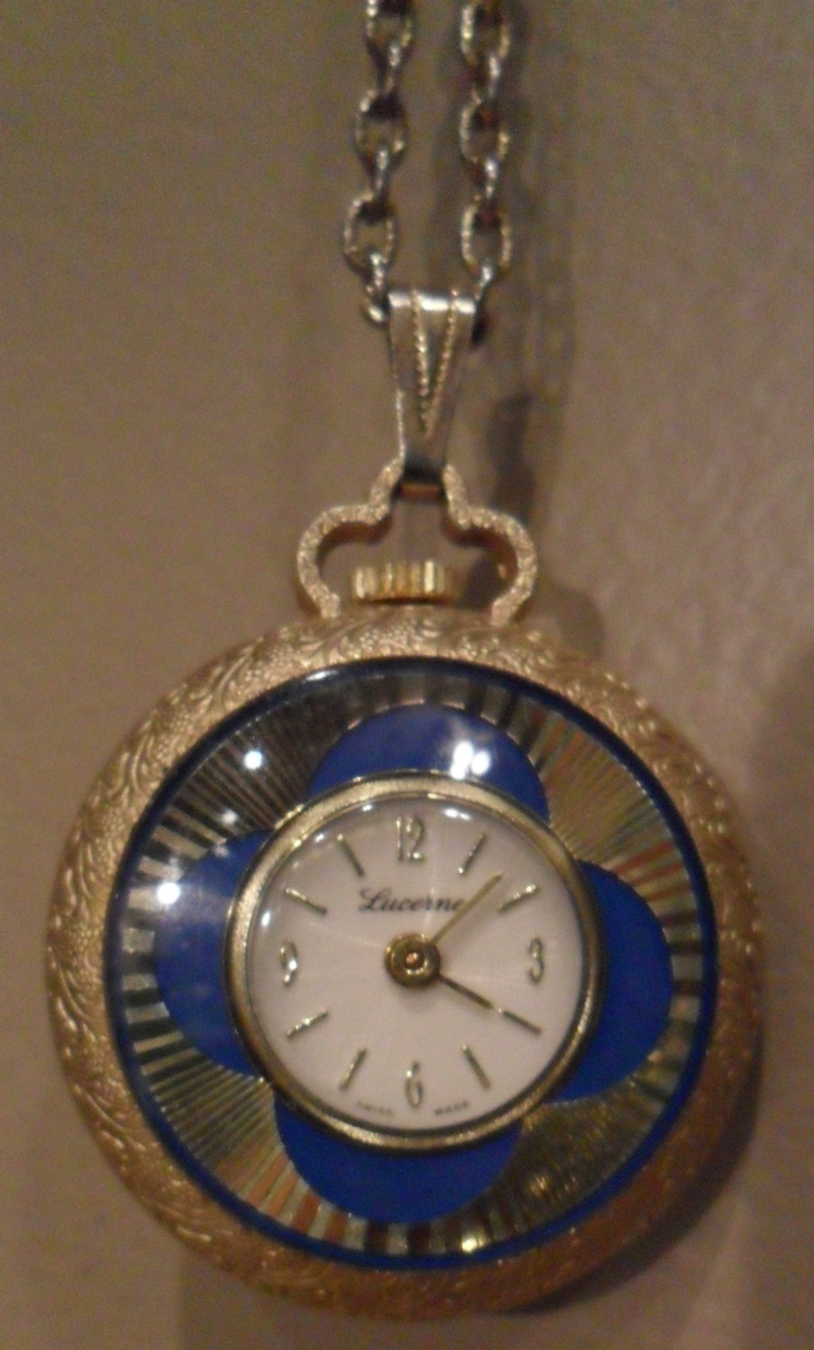 LUCERNE SWISS MADE Pocket Watch/pendant necklace. Lucerne | Etsy