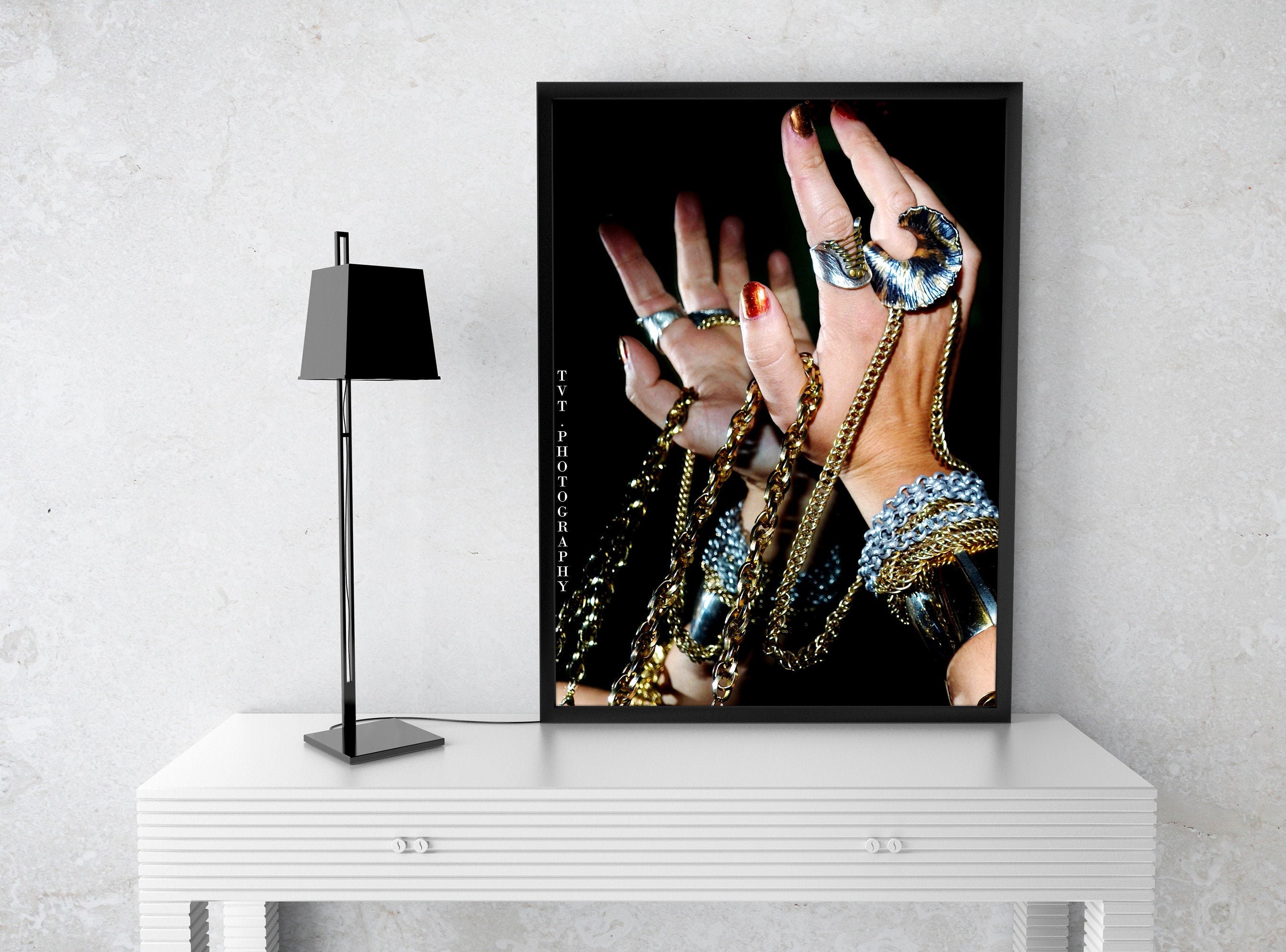 Edgy Wall Art Jewelry Hands Print Jewelry Photography Hand Etsy