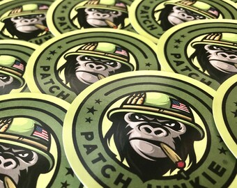 4 Pack of Patch Junkie Stickers