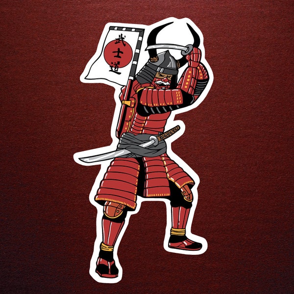 Samurai Warrior Holo Sticker