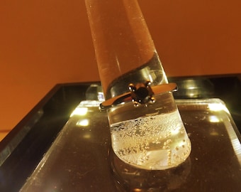 Black Diamond Engagement Ring