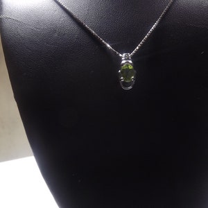 Pear Peridot Necklace