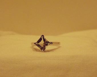 Green Amethyst Engagement Ring