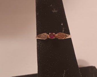 Black Hills Gold Ruby Ring