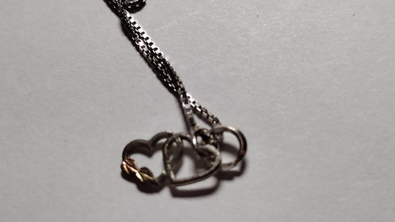 Black Hills Gold Double Heart Necklace - image 4