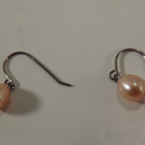 Champagne Pearl Dangle Earrings