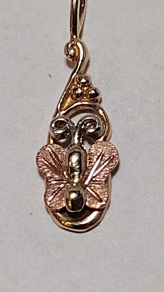 Black Hills Gold Butterfly Pendant