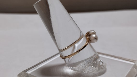 Pearl and Diamond Ring - image 5