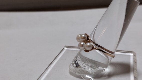 Pearl and Diamond Ring - image 2