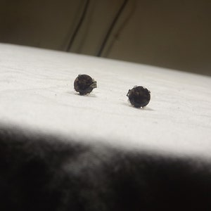 Smoky Quartz Studs