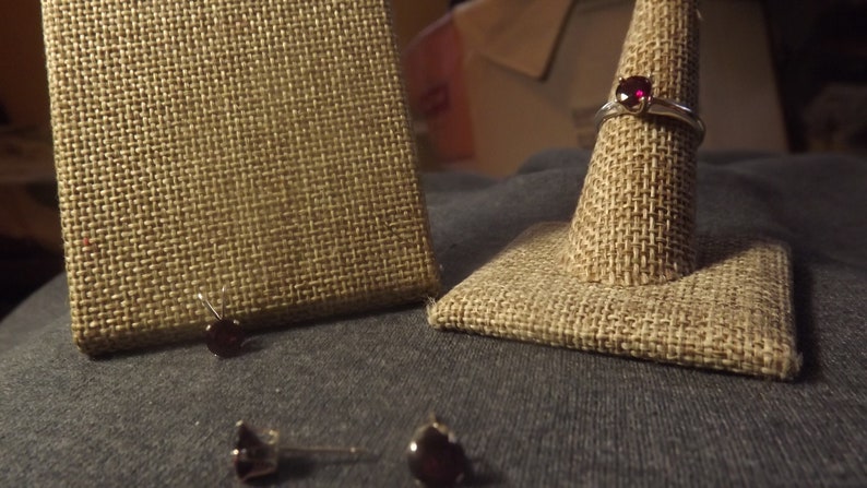 Rhodolite Garnet Jewelry Set