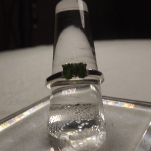 Chrome Diopside  Ring