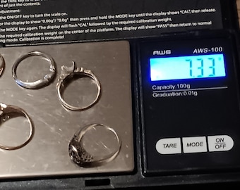 Lot of scrap gold ring 10K to 18K